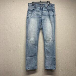 BKE Jean Mens Jake Straight 34x34 Light wash Stretch